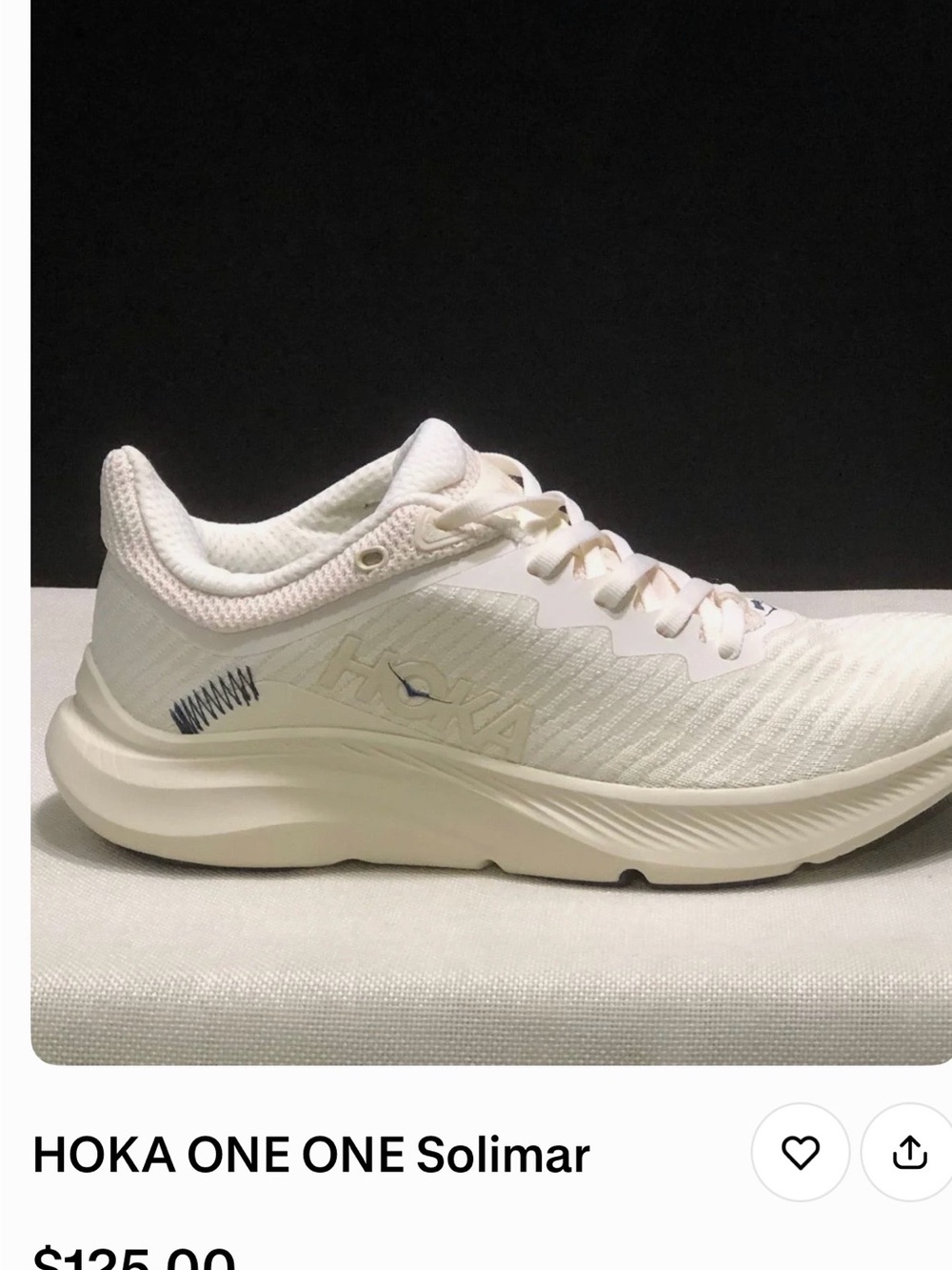 HOKA ONE ONE Solimar Men’s Running Shoe — Alabaster